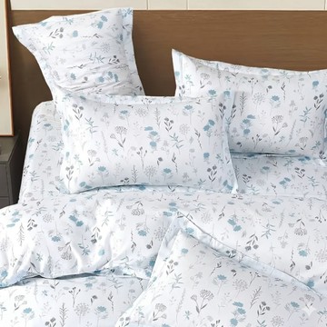 Prawear 巴麗維亞 吸濕排汗萊賽爾天絲床包枕套組 台灣製造  單人 床包(105 x 188 x 高度35cm) + 薄枕套(45 x 75cm)  微念 AB版款式隨機