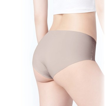 【完美無痕】輕薄抗菌無痕內褲-中腰 - XL / 奶茶色
