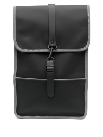 Rains - contrasting-trim backpack - unisex - Polyester/Polyurethane - One Size - Black