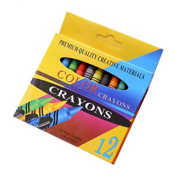 12色蠟筆 彩虹腊筆 盒裝蠟筆 生日禮物 彩色筆塗色筆 美勞塗鴉教學 文具用品 贈品禮品