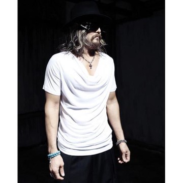 春秋韓版新款潮男裝時尚流行個性休閑垂領褶皺打底短袖T恤