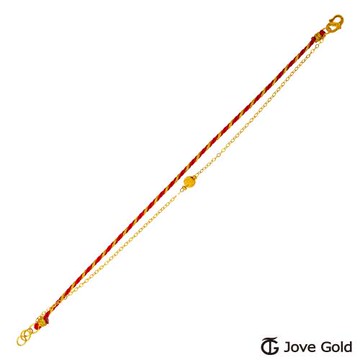 JoveGold漾金飾 一生幸福黃金手鍊-雙鍊款