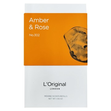 L'Original LONDON 洛瑞歐 經典系列 精品車用香氛補充裝 2包  琥珀與玫瑰  1組
