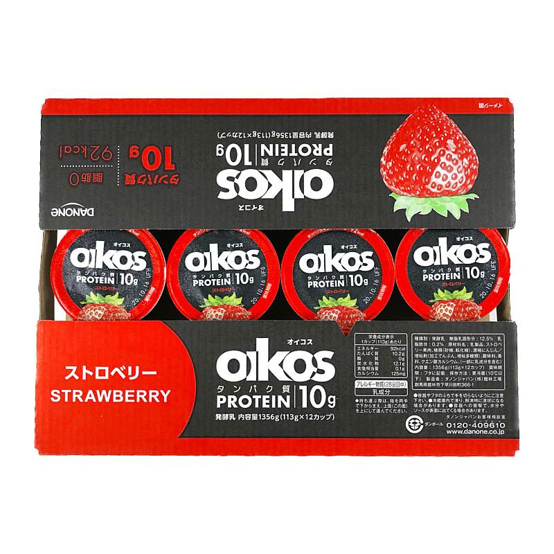 DANONE OIKOS　ダノン オイコス　ヨーグルト ストロベリー はっ酵乳 113g×12 冷蔵便