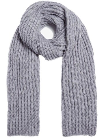 Apparis - long ribbed-knit scarf - women - Recycled Polyester - One Size - Grey