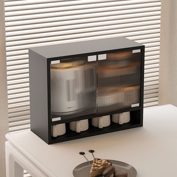 簡約餐邊櫃儲物櫃廚房餐桌置物櫃日式防塵茶水櫃收納櫃墻靠墻碗櫃