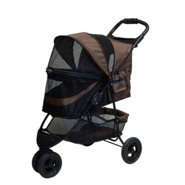 PET GEAR 單手 收無拉鍊華麗寵物推車【免運】瑪奇朵(PG-8250NZCH) 寵物推車『WANG』