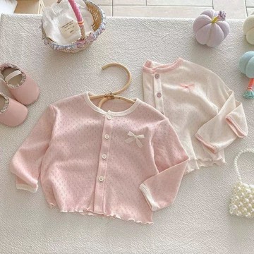 🍭臺灣出貨🍭2026夏季爆款女童寶寶防曬韓系嬰幼兒空調開衫親膚透氣遮陽潮 兒童外套 兒童薄外套 冷氣房外套 女童外套