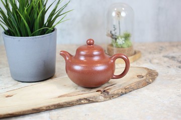 【送禮好物】柿圓 原礦降坡泥 宜興紫砂 尹勤國工製 220ml