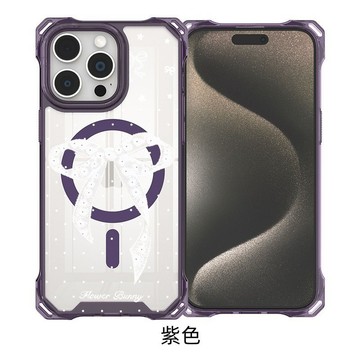 白色蕾丝 四角可挂繩防摔 無綫充電磁吸 iphone 18 17 16 15 14 13 12 11 手機殼 防摔殼
