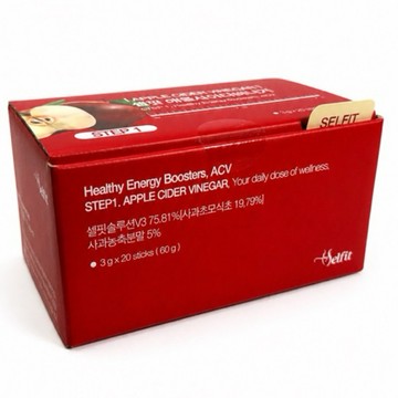 【韓國 SEL FIT】蘋果醋能量提升粉 ACV｜3g×20包｜蘋果醋粉｜隨身條包｜健康代謝｜飯前食用