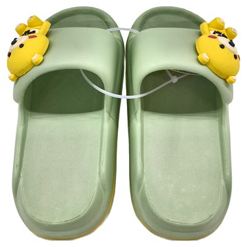 玩趣QQ童休閒拖鞋 輕量防水耐磨防滑舒適厚底  30~31  綠色