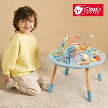 【德國 classic world 客來喜經典木玩】繽紛趣味遊戲桌《20238》