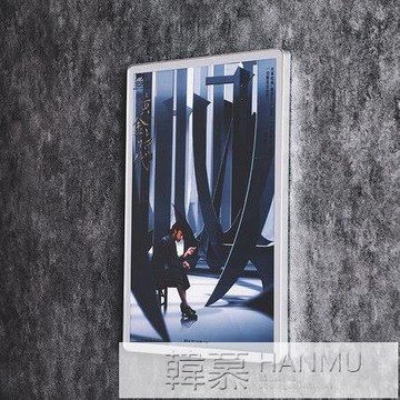 電梯廣告框磁吸磁性海報框畫框鋁合金展板牌相框廣告框架掛牆kt板 雙11全館免運