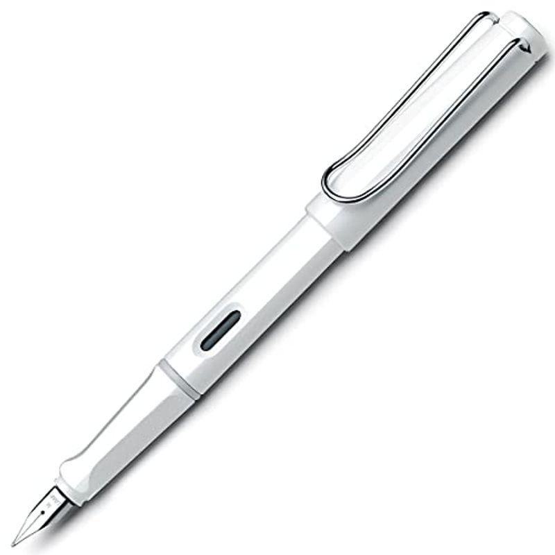 LAMY ラミー 万年筆 ペン先F(細字) サファリ ホワイト L19WT-F 両用式 コンバーター別売 正規輸入品