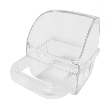 麗利寶 防灑出鳥用飼料杯 S 易觀察 適用多種小型鳥  透明  1個