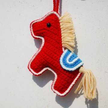 【過年吊飾】國旗配色 時來運轉 馬上有錢 馬年限定