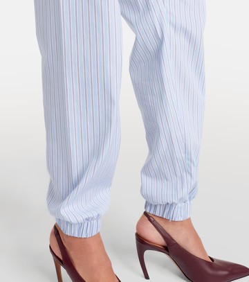 The Attico Striped cotton tapered pants
