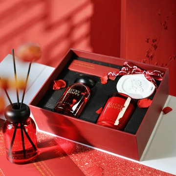 工廠定制香薰蠟燭禮盒家用精油套裝結婚禮品高級感香氛女生伴手禮 d7196