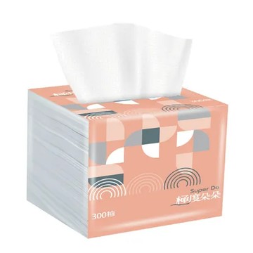 Super Do極度朵朵 單抽式柔拭紙巾300抽30包/箱X4