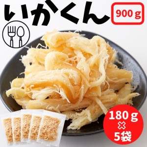 いかくん お徳用いかくん900g（180g×5袋） ソフトタイプ いかくん 訳あり いかくんせい 大容量 簡易包装 やわらか 珍味 燻製 魚貝 いか