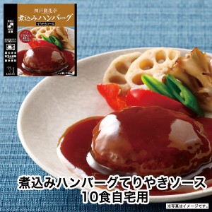 レトルト食品 詰め合わせ ハンバーグ てりやきソース 10食 レトルト おかず 惣菜 食品 セット 神戸開花亭 常温保存 のし・包装不可 送料