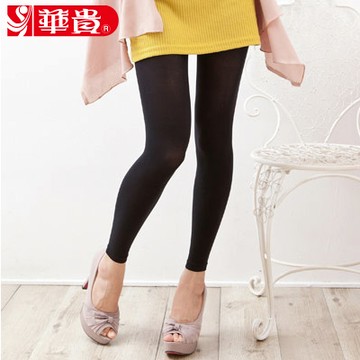 華貴絲襪-天鵝絨保暖超彈性九分褲襪(8009A)