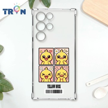 TRON 三星 S24 Ultra 四格表情包 鴨兔狗貓魚鳥 四角防摔載具殼 軟殼 手機殼