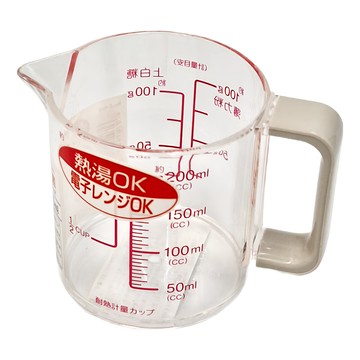 PEARL LIFE 珍珠金屬 Clean防菌加工耐熱附嘴刻度計量杯 114 x 62 x 75mm  200ml  1個
