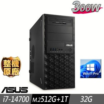ASUS 華碩 14代繪圖先鋒工作站 i7-14700/32G/M.2-512GB+1TB/300W/W11P