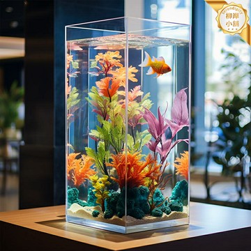 【防摔抗壓】亞克力魚缸 水族箱 魚缸 烏龜缸 鬥魚缸 客廳裝飾 酒店造景 方柱形透明 大型小型可選 家用商用兩用