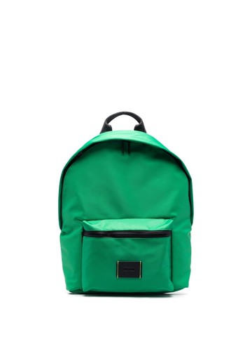 MSGM - logo-patch backpack - men - Polyester/Polyamide - One Size - Green
