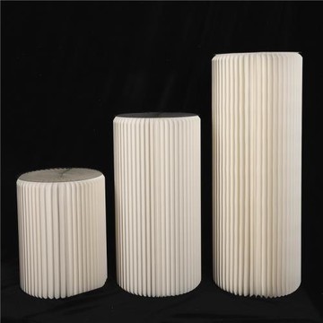 婚慶道具折疊圓柱甜品臺紙質羅馬柱折柱路引擺件櫥窗生日派對布置