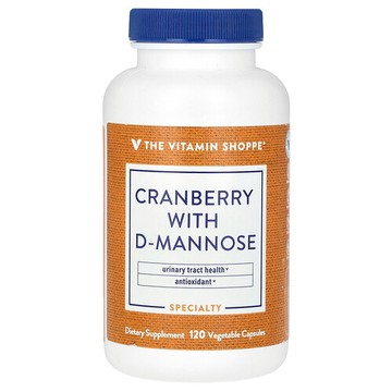 The Vitamin Shoppe, 含 D-甘露糖的蔓越莓，120 粒素食膠囊