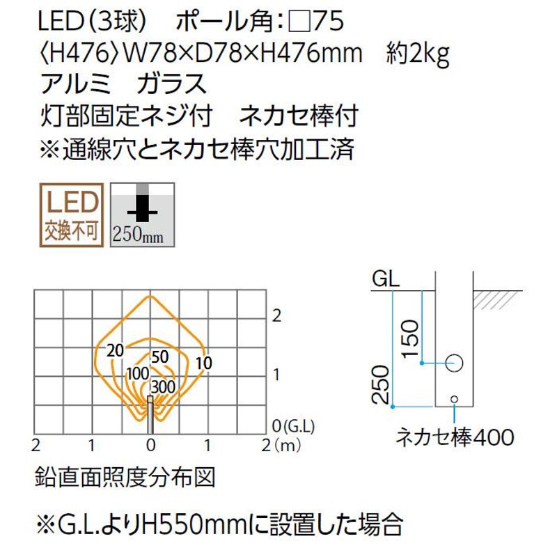 アイテム タカショー エバーアートポールライト 100V 20型