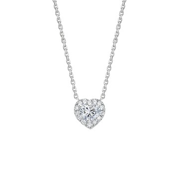 IS DIAMOND IGI 無螢光50分鑽石項鍊套鍊 D /VS高規格 滿鑽愛心(培育鑽石)-情人節 禮物