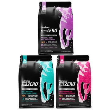Nutrience -SUBZERO單一蛋白黑鑽無穀低敏犬糧＋凍乾系列 1.8KG(狗主食/狗乾糧/狗飼料)