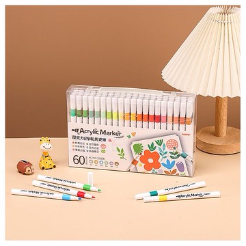 Tempo 節奏~60色壓克力(丙烯)馬克筆(AC-390)1組入