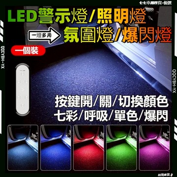 台灣熱賣🎍【爆閃流水七彩燈】爆閃燈 車用裝飾燈 警示燈 車燈 LED燈 閃光燈 警示爆閃燈 機車爆閃燈 飛機燈 氛圍燈