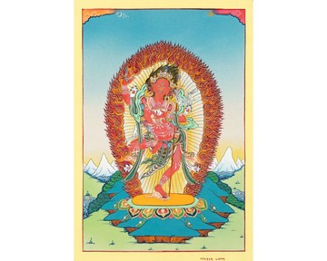 神聖多傑法摩繪畫－冥想與智慧牆飾