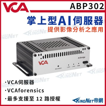 kingnet帝網 abp302 vca 掌上型ai伺服器 提供影像分析  12路授權 人形偵測