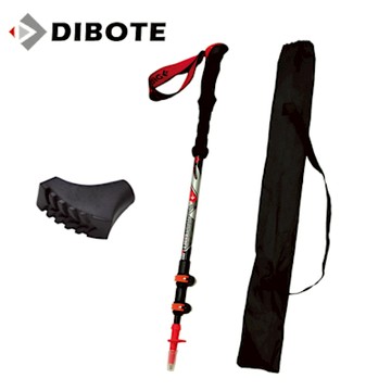 迪伯特DIBOTE 超輕量外鎖式碳纖維登山杖 健走杖