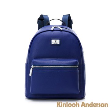 【Kinloch Anderson】 Hulda 前袋拉鍊後揹包-藍色