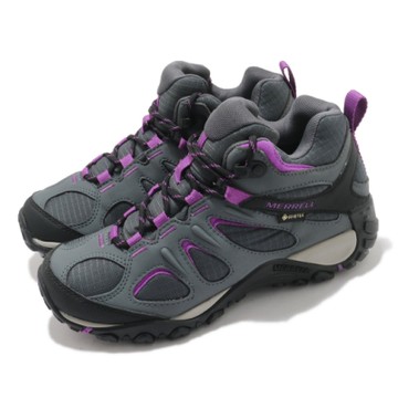 Merrell 戶外鞋 Yokota 2 Sport GTX 女鞋 登山 越野 支撐 穩定 避震 防水 耐磨 灰 紫 ML035740