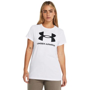 【UNDER ARMOUR】UA 女 SPORTSTYLE LOGO 短袖T-Shirt_1356305-111