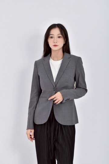 (S) banana republic質感西裝羊毛灰色外套