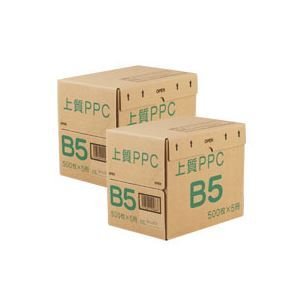 まとめ売り 上質PPC用紙 NY B5 1セット(5000枚:2500枚×2箱) ×5セット AV デジモノ プリンター OA プリンタ用紙[▲][TP]