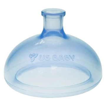 US baby 優生 矽晶拍背拍痰器 S號 醫療用品級白金矽膠 特殊空心圓弧罩造型  藍色  1個