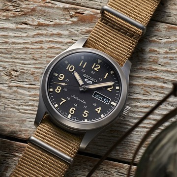 SEIKO 精工 5 Sports系列 Lineup 軍裝風格 機械腕錶 (SRPG35K1/4R36-10A0U)