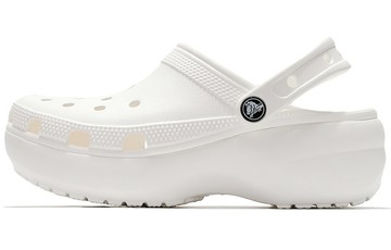 CROCS CLASSIC PLATFORM CLOG WHITE WOMENS